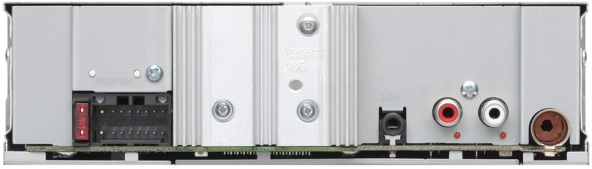 Back. JVC - Bluetooth Digital Media (DM) Receiver with Detachable Faceplate and USB Rapid Charge - Black.