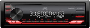 JVC - Bluetooth Digital Media (DM) Receiver with Detachable Faceplate and USB Rapid Charge - Black - Front_Zoom