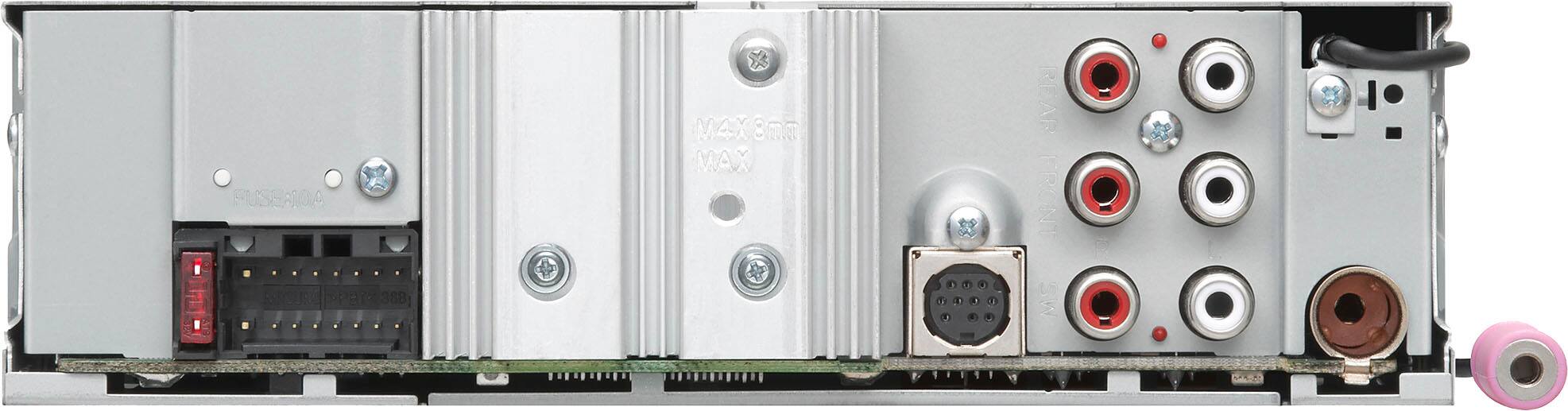 Back. JVC - In-Dash Digital Media Receiver - Built-in Bluetooth - Satellite Radio-ready with Detachable Faceplate - Black.