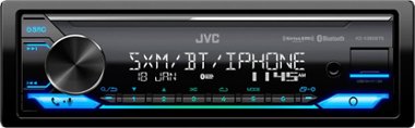 JVC - In-Dash Digital Media Receiver - Built-in Bluetooth - Satellite Radio-ready with Detachable Faceplate - Black - Front_Zoom