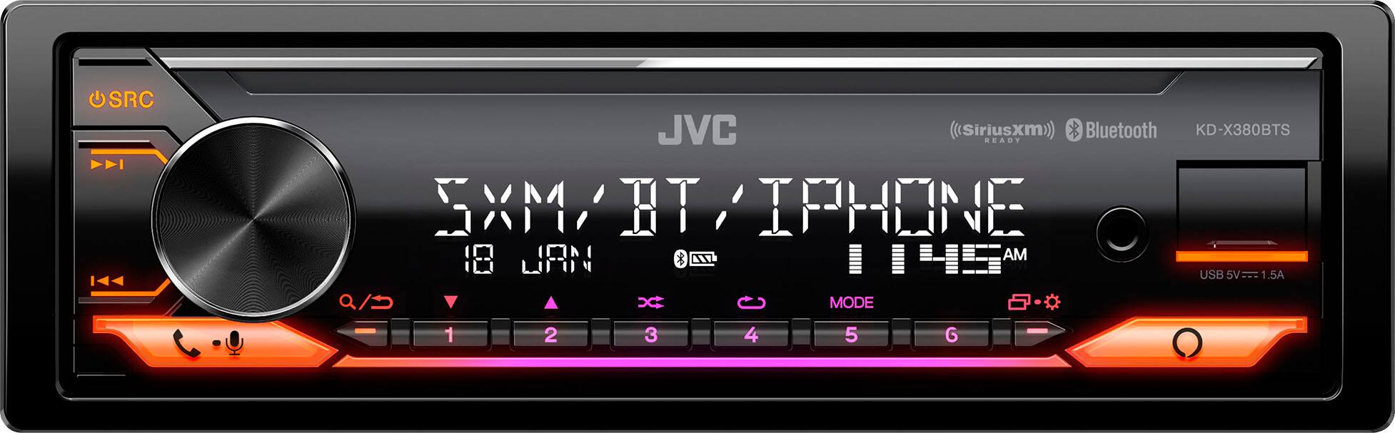 Alt View 11. JVC - In-Dash Digital Media Receiver - Built-in Bluetooth - Satellite Radio-ready with Detachable Faceplate - Black.