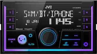 Front. JVC - Built-in Bluetooth - In-Dash Digital Media Receiver - Black.