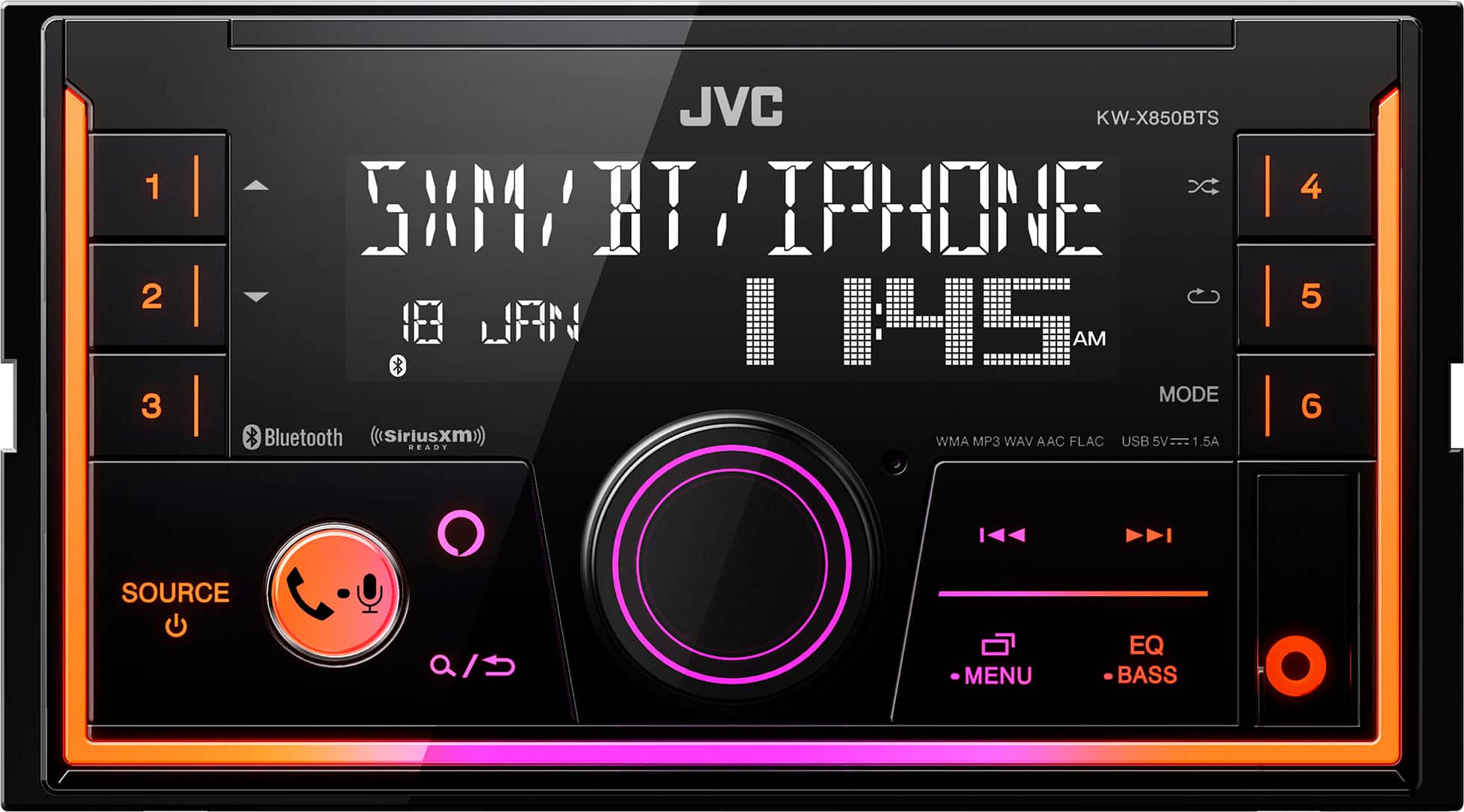 Alt View 11. JVC - Built-in Bluetooth - In-Dash Digital Media Receiver - Black.