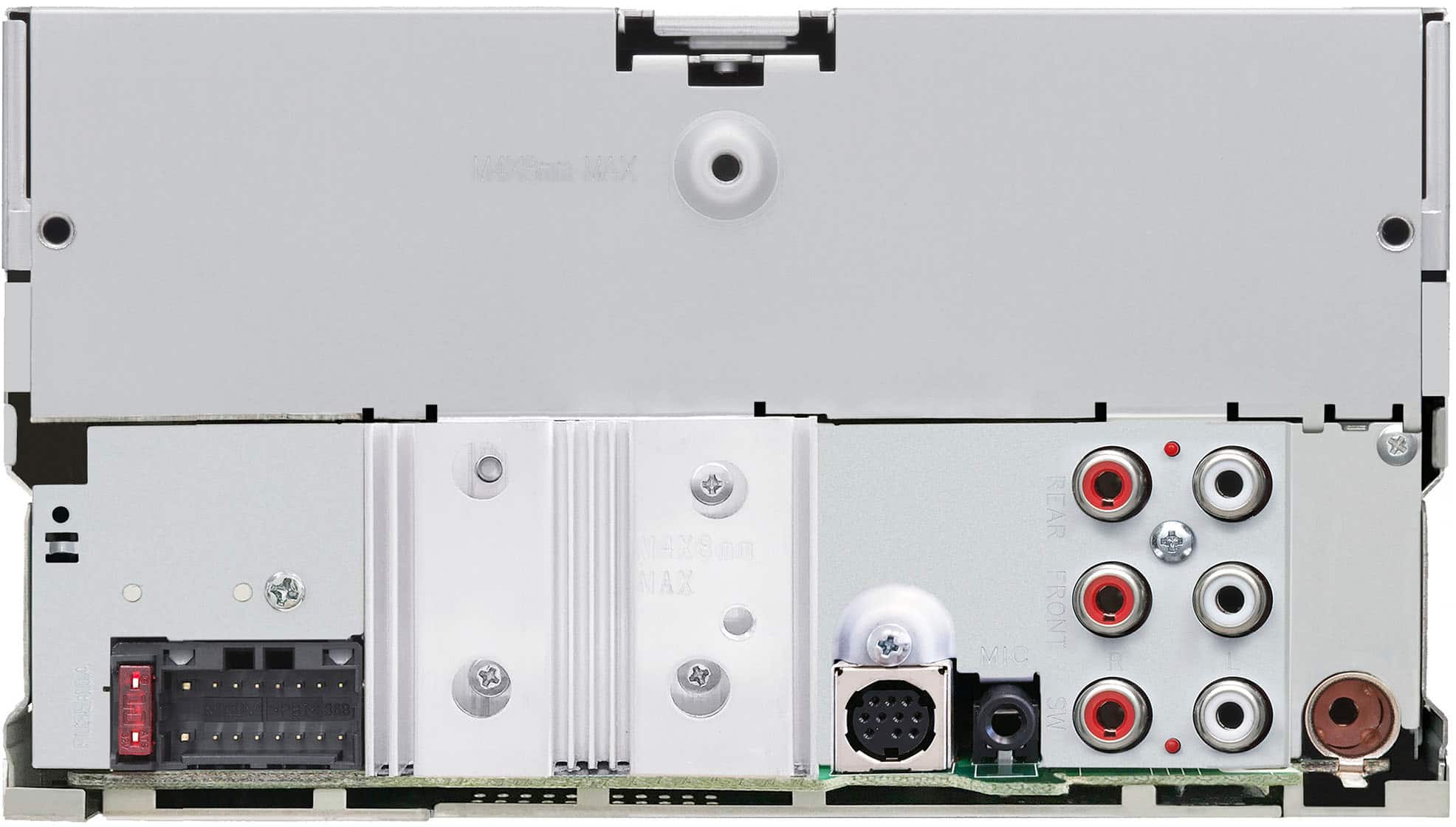 Back. JVC - Bluetooth CD/DM Receiver with Voice Assistant Built in and Satellite Radio Ready - Black.