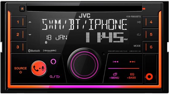 JVC Bluetooth CD/DM Voice Assistant Built in and Satellite Radio Ready Black KW-R950BTS - Best Buy