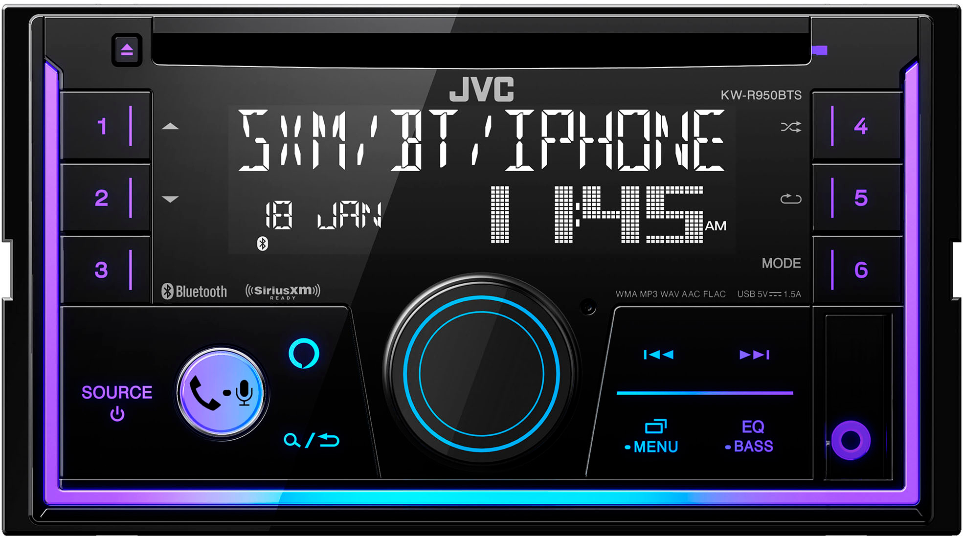 Best Buy: JVC In-Dash CD/DM Receiver Built-in Bluetooth with