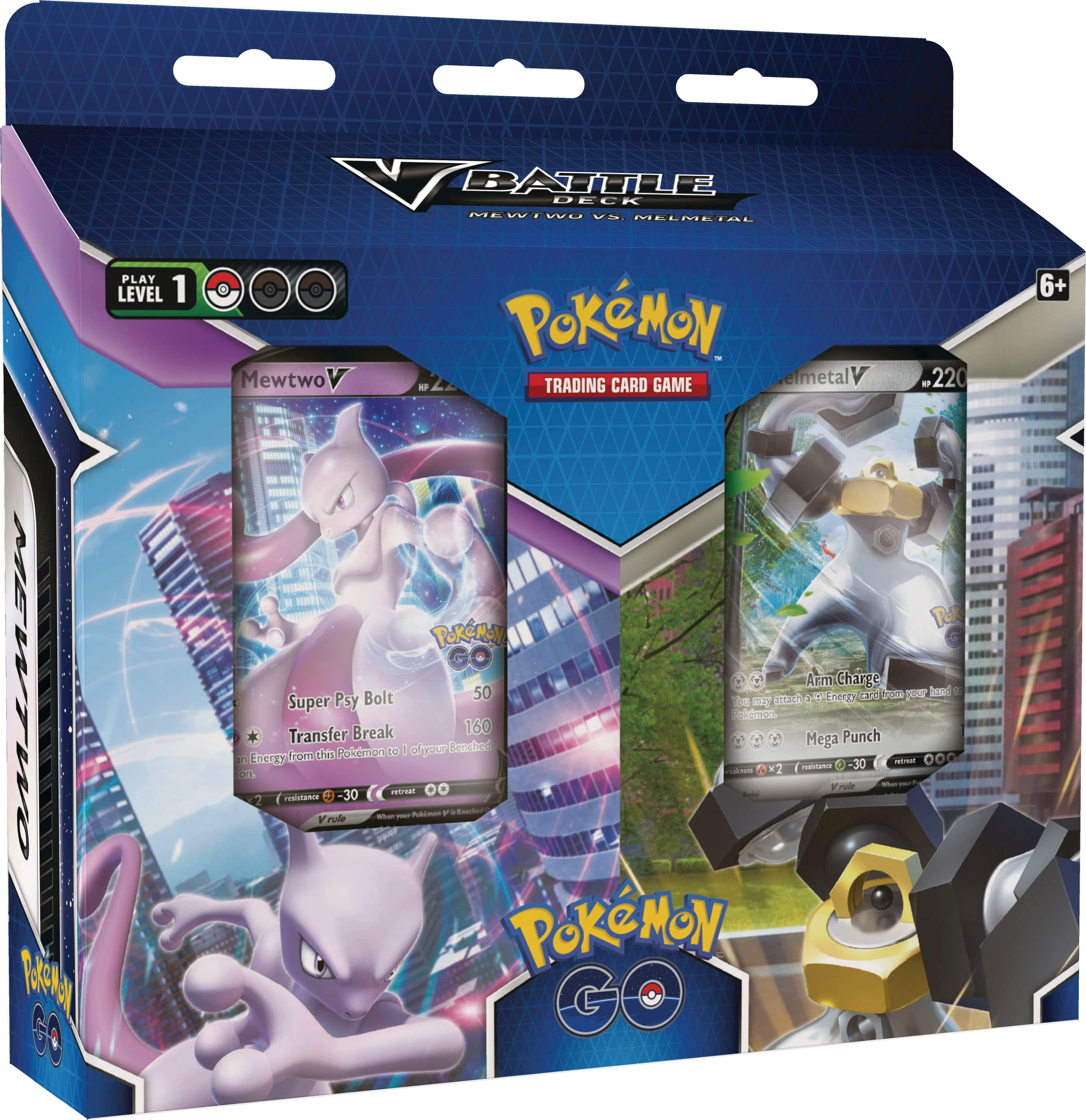 Pokémon Trading Card Game: Pokemon GO V Battle Deck Mewtwo vs. Melmetal  87049 - Best Buy