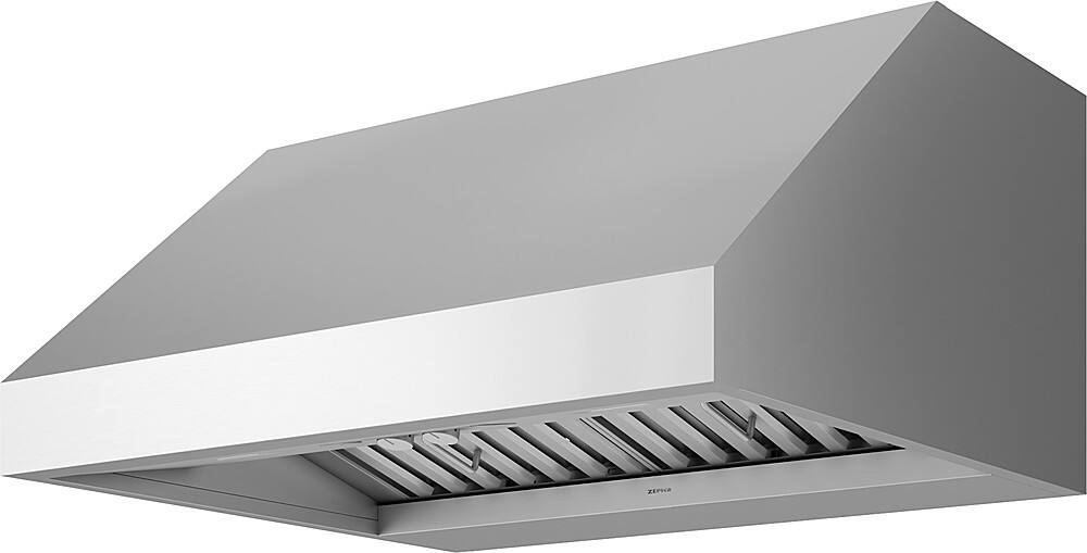 Angle. Zephyr - Cypress 36 in. 1200 CFM Wall Mount Range Hood with LED Light - Stainless Steel.