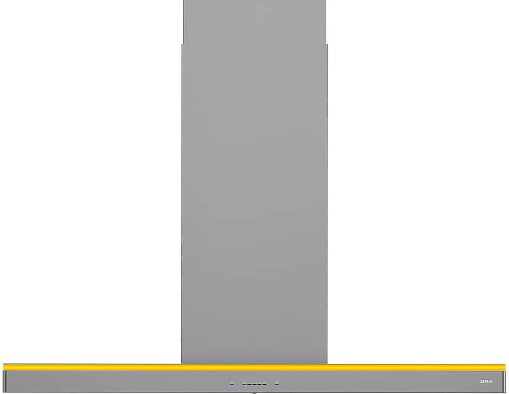 Alt View 18. Zephyr - Luce 36 in. 600 CFM Island Mount Range Hood with LED Light - Stainless Steel.