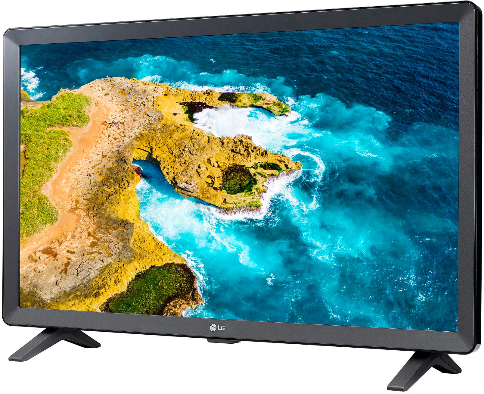 Angle. LG - 24” Class LED HD Smart TV with webOS - Black.