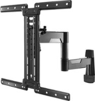 Rocketfish™ - Full-Motion TV Wall Mount for Most 32”-55” TVs - Black - Front_Zoom