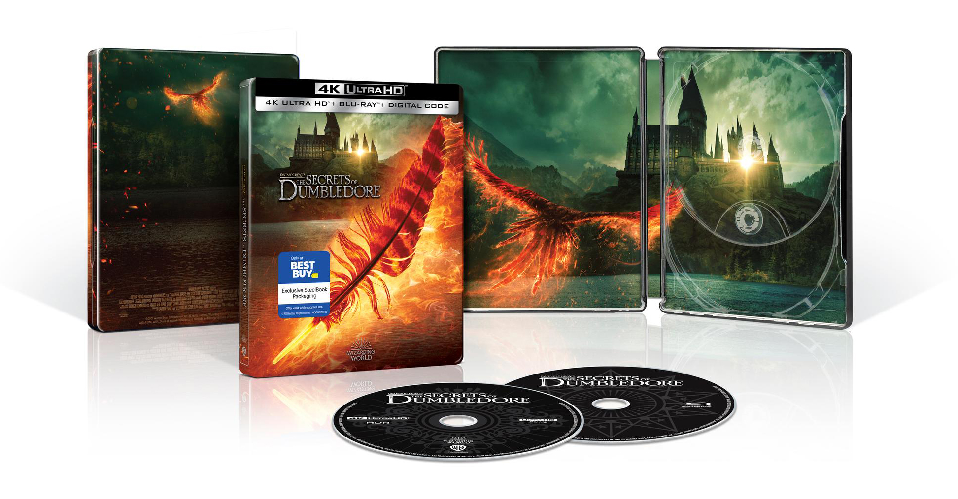 Fantastic Beasts: The Secrets of Dumbledore [SteelBook] [4K Ultra HD Blu-ray/Blu-ray] [Only @ BBY] [2022]