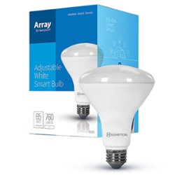 Array by Hampton - BR30 Wi-Fi Smart LED Flood Light Bulb - Adjustable White - Front_Zoom