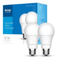 Array by Hampton - A19 Wi-Fi Smart LED Light Bulb (2-pack) - Adjustable White - Front_Zoom