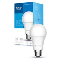 Array by Hampton - A19 Wi-Fi Smart LED Light Bulb - Adjustable White - Front_Zoom