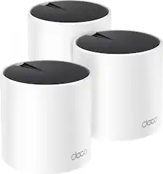 TP-Link - Deco X25 AX1800 Dual-Band Whole Home Mesh Wi-Fi 6 System (3-Pack) - White - Front_Zoom