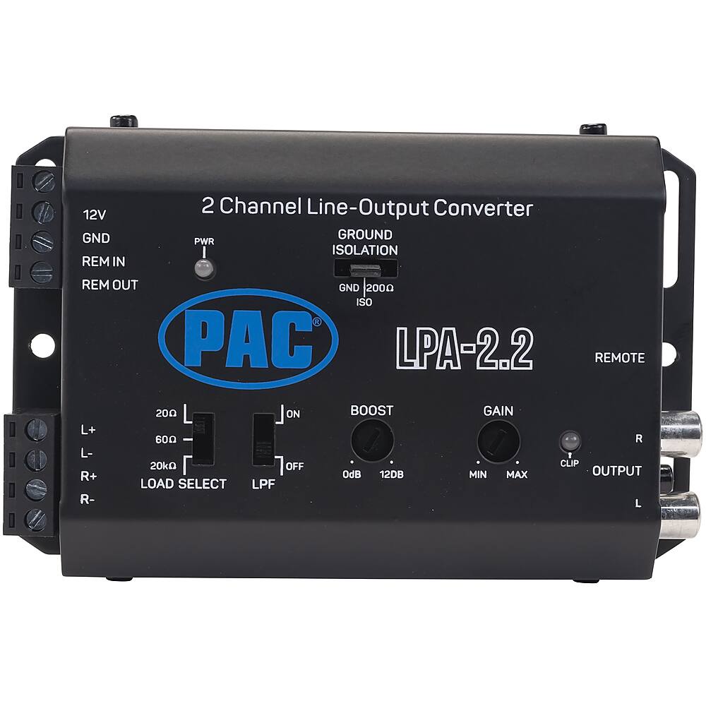Alt View 11. PAC - LocPRO Advanced 2-Channel Active Line Output Converter with Auto Turn-On - Black.