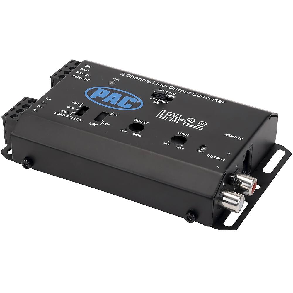 Alt View 12. PAC - LocPRO Advanced 2-Channel Active Line Output Converter with Auto Turn-On - Black.
