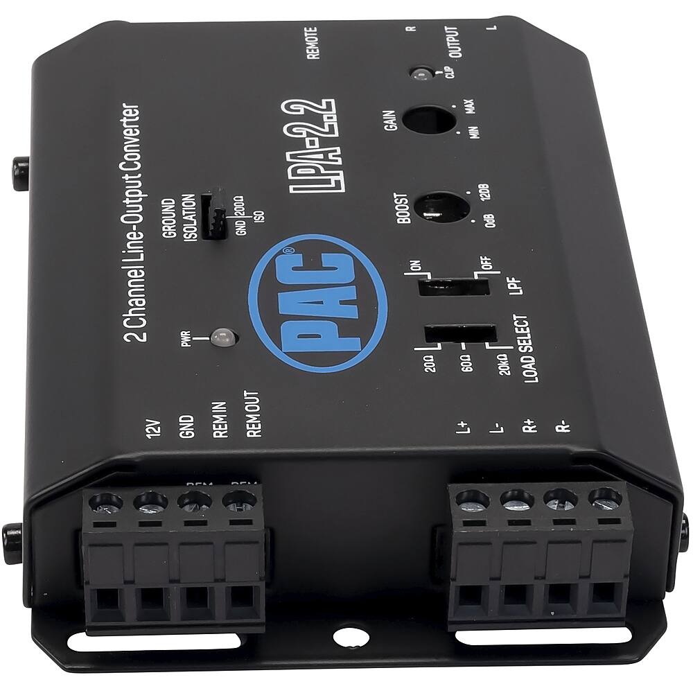 Alt View 20. PAC - LocPRO Advanced 2-Channel Active Line Output Converter with Auto Turn-On - Black.