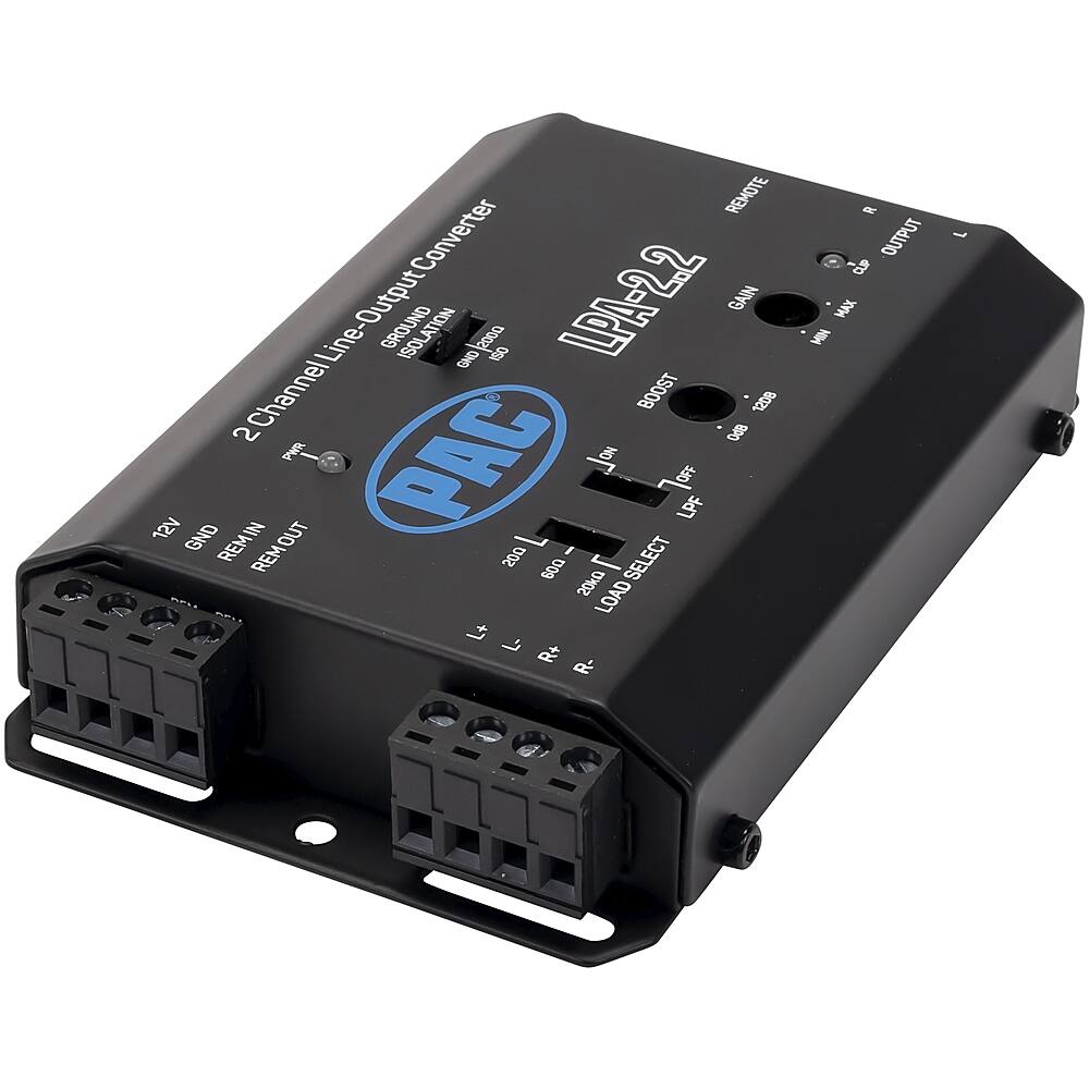 Alt View 21. PAC - LocPRO Advanced 2-Channel Active Line Output Converter with Auto Turn-On - Black.
