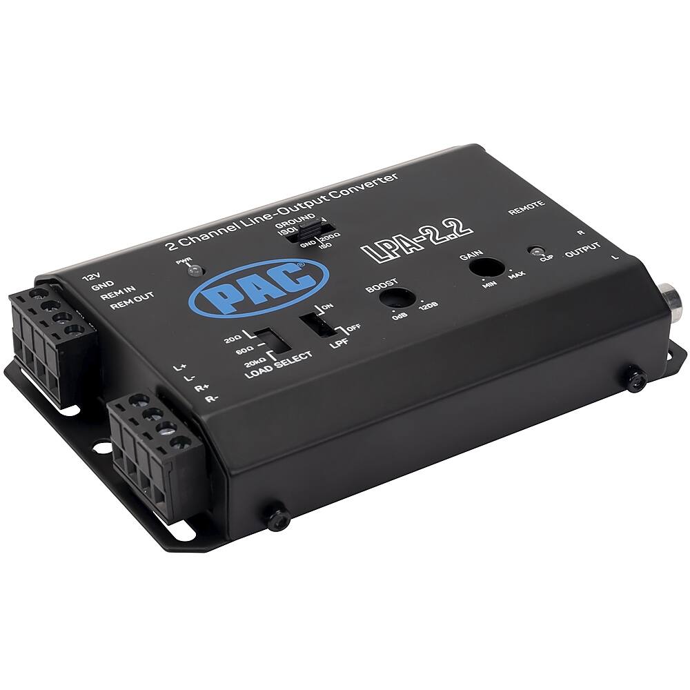 Alt View 22. PAC - LocPRO Advanced 2-Channel Active Line Output Converter with Auto Turn-On - Black.