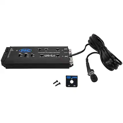 Front. PAC - LocPRO Advanced 2-Channel or 4-Channel Active Line Output Converter with Auto Turn-On - Black.