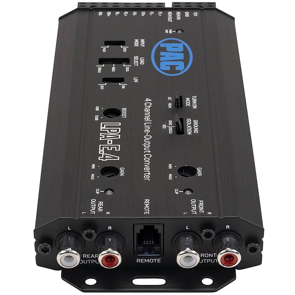 Alt View 13. PAC - LocPRO Advanced 2-Channel or 4-Channel Active Line Output Converter with Auto Turn-On - Black.