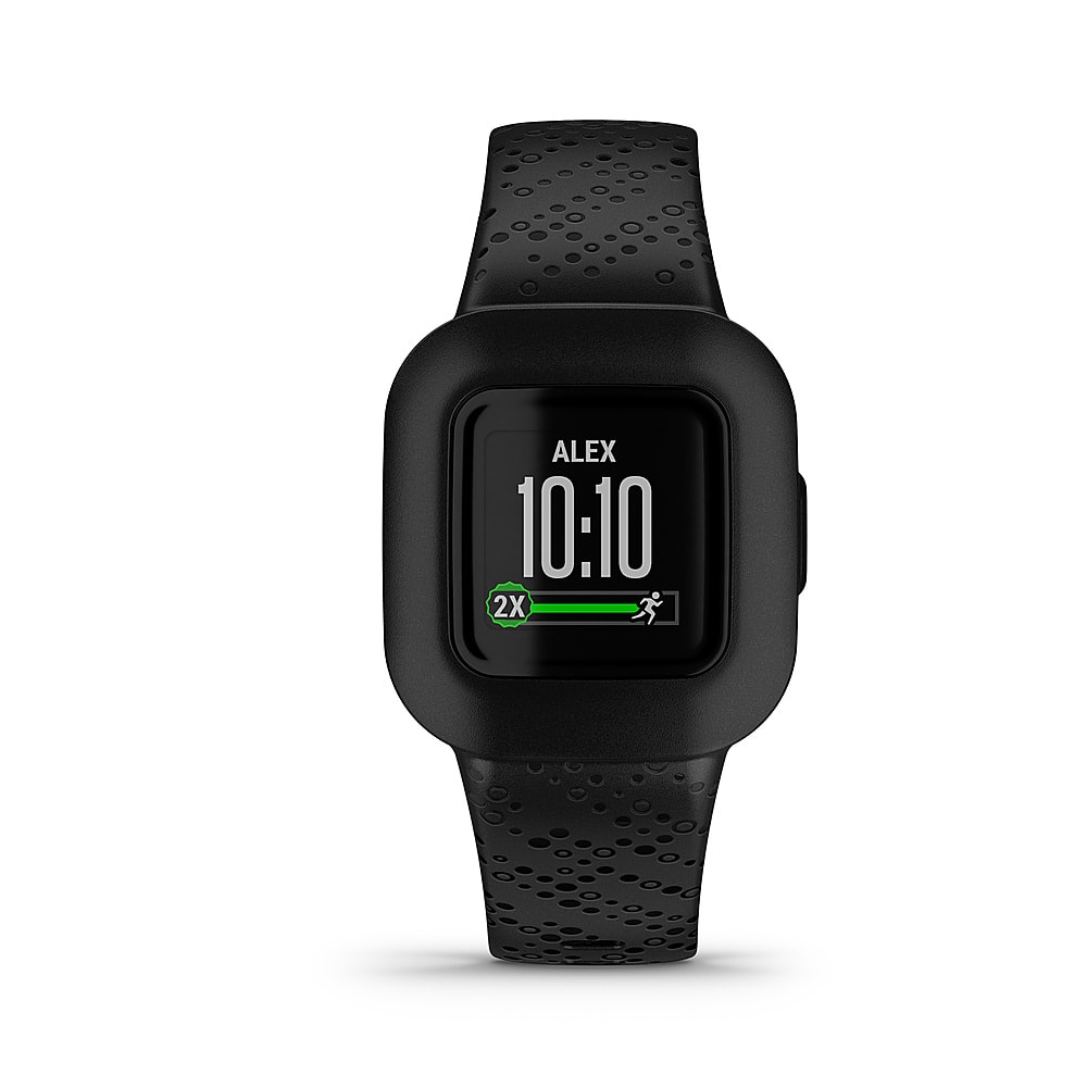Left. Garmin - vívofit jr. 3 Kids Fitness Tracker - Black Cosmic.