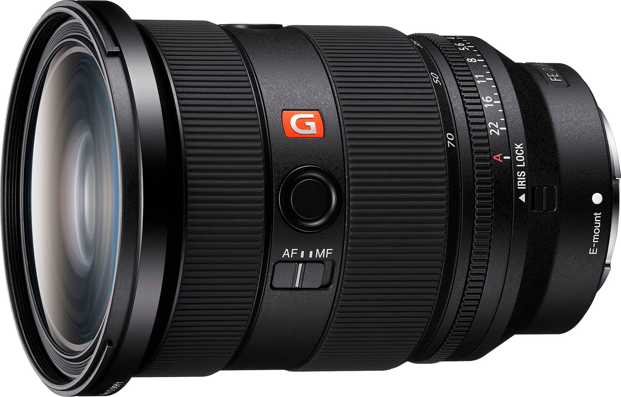 Front. Sony - FE 24-70mm F2.8 GM II Full-frame constant-aperture standard zoom G Master lens - Black.