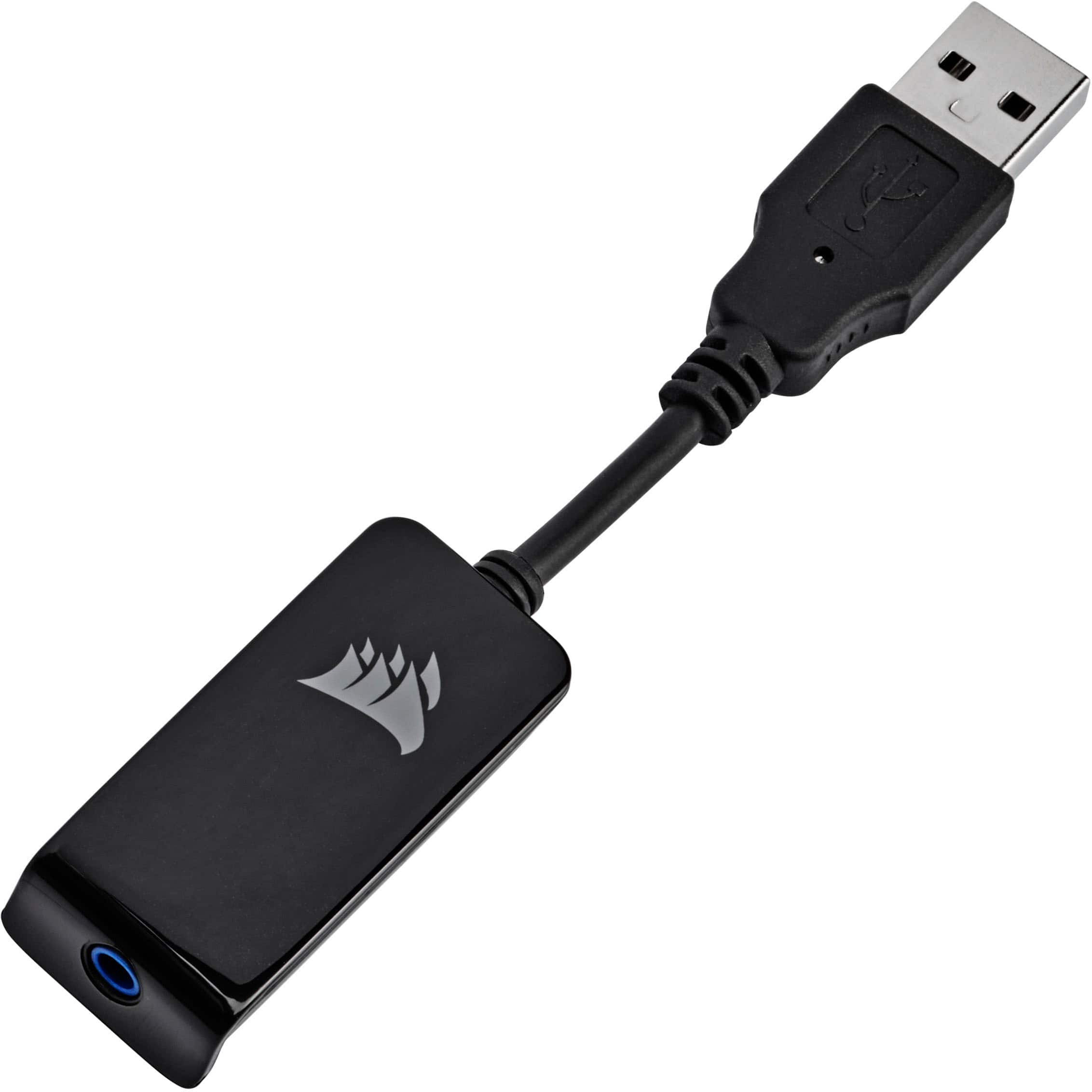 Alt View 12. CORSAIR - HS65 SURROUND Wired Gaming Headset for PC, PS5, and PS4 - Black.