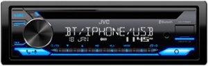 JVC - In-Dash CD/DM Receiver - Built-in Bluetooth with Detachable Faceplate - Black - Front_Zoom