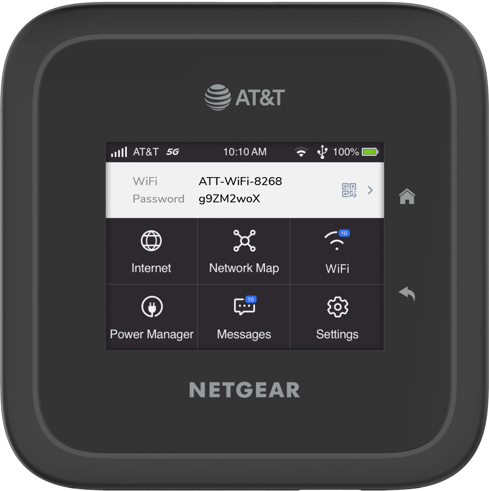 Angle View: NETGEAR - Nighthawk M6 5G WiFi 6 Hotspot - Black (Unlocked)
