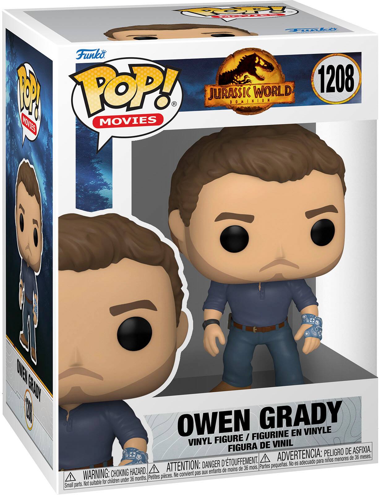 Angle. Funko - POP! Movies: Jurassic World Dominion - Owen Grady.