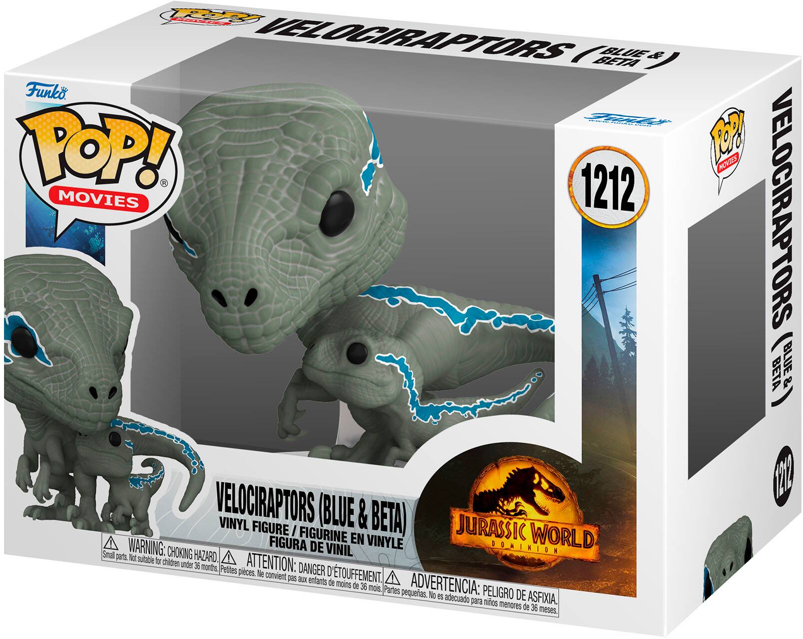 Angle. Funko - POP! Movies: Jurassic World Dominion - Velociraptor (Blue & Beta).