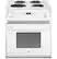 Front. GE - 3.0 Cu. Ft. Self-Cleaning Drop-In Electric Range - White.