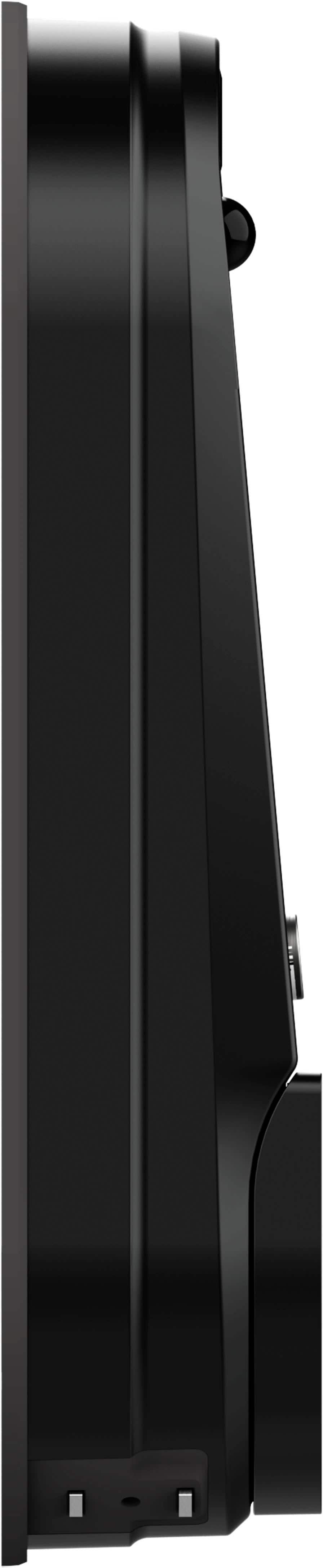 Alt View 12. Lockly - Vision Elite Smart Lock Deadbolt with with App/Keypad/Biometric/Voice Assistant/Key Access Solar Charging - Matte Black.