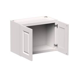 Boyel Living - 24-in W x 18-in H x 12-in D Shaker RTA Kitchen Wall Cabinet with Soft-Close Doors - Glacier White