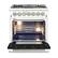Left. Forno Appliances - Capriasca 4.32 Cu. Ft. Freestanding Dual Fuel Electric Range with Convection Oven - Black Door.