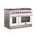 Angle. Forno Appliances - Capriasca 6.58 Cu. Ft. Freestanding Gas Range with Convection Ovens - White.
