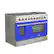 Angle. Forno Appliances - Galiano 6.58 Cu. Ft. Freestanding Gas Range with Convection Oven - Blue Door - Blue.