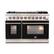 Front. Forno Appliances - Capriasca 6.58 Cu. Ft. Freestanding Gas Range with Convection Ovens - Black Door - Black.