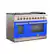 Angle. Forno Appliances - Capriasca 6.58 Cu. Ft. Freestanding Gas Range with Convection Ovens - Blue.