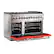 Alt View 1. Forno Appliances - Capriasca 6.58 Cu. Ft. Freestanding Dual Fuel Electric Range with Convection Ovens - Red Door.
