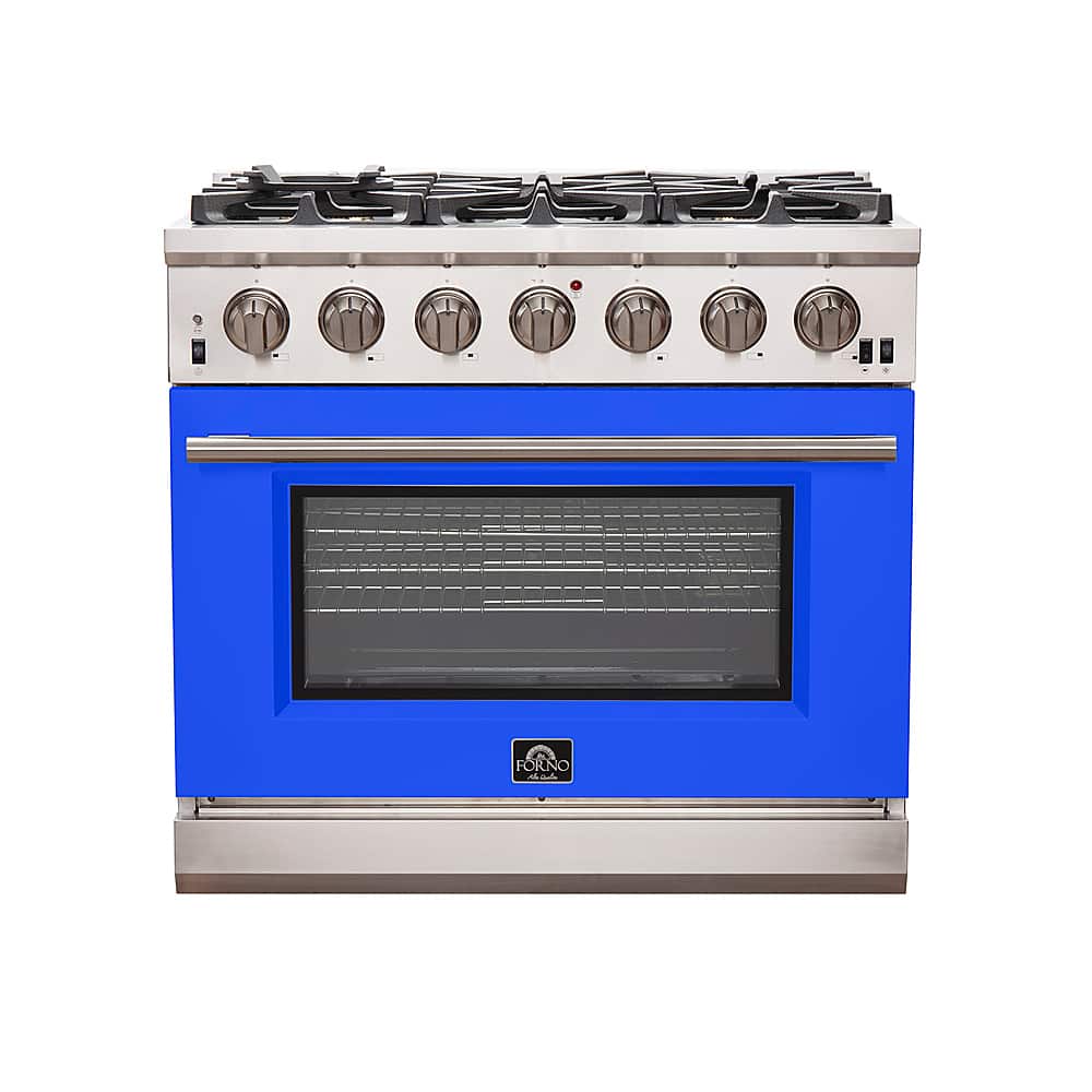 Forno Appliances - Capriasca 5.36 Cu. Ft. Freestanding Gas Range with Convection Oven - Blue - Front_Zoom