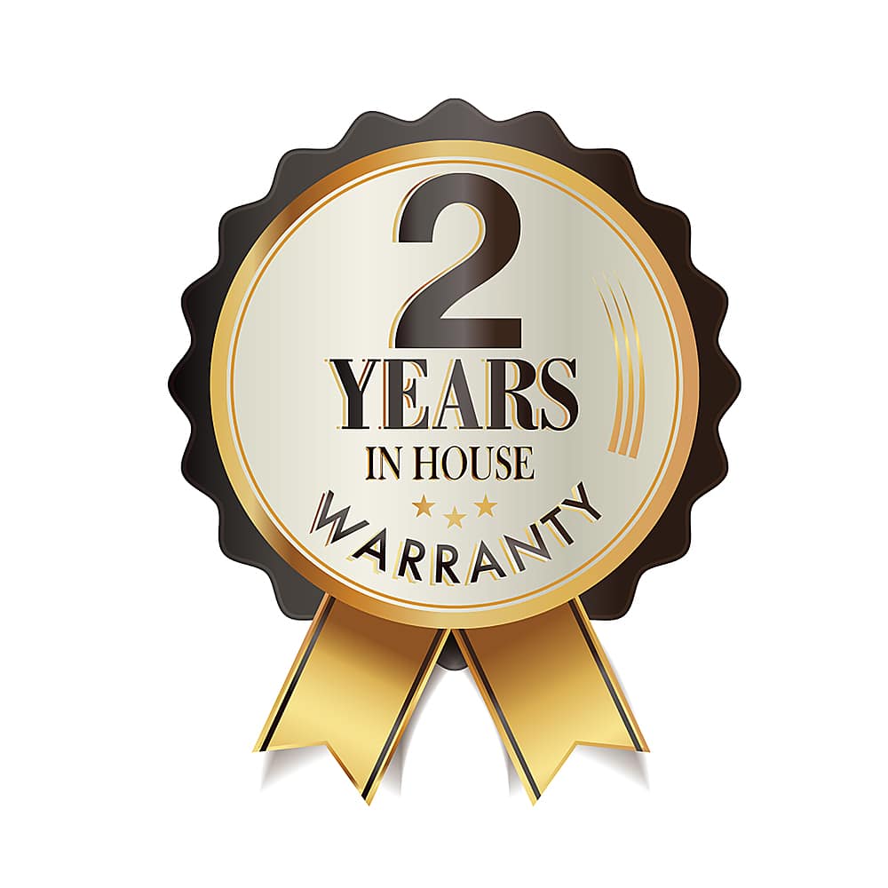 2 Years In House Warranty