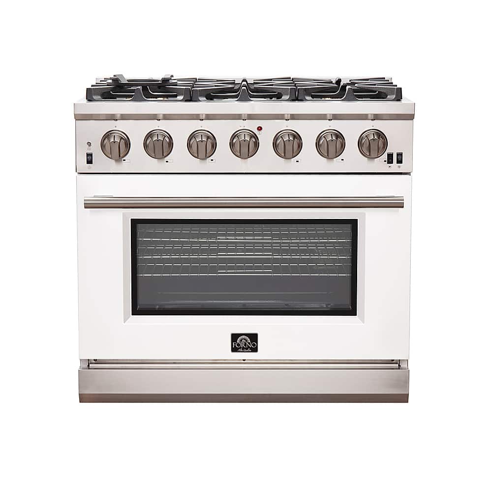 Forno Appliances - Capriasca 5.36 Cu. Ft. Freestanding Gas Range with Convection Oven - White - Front_Zoom