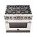 Alt View 2. Forno Appliances - Capriasca 5.36 Cu. Ft. Freestanding Gas Range with Convection Oven - White Door - White.