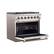 Alt View 1. Forno Appliances - Capriasca 5.36 Cu. Ft. Freestanding Gas Range with Convection Oven - White Door - White.