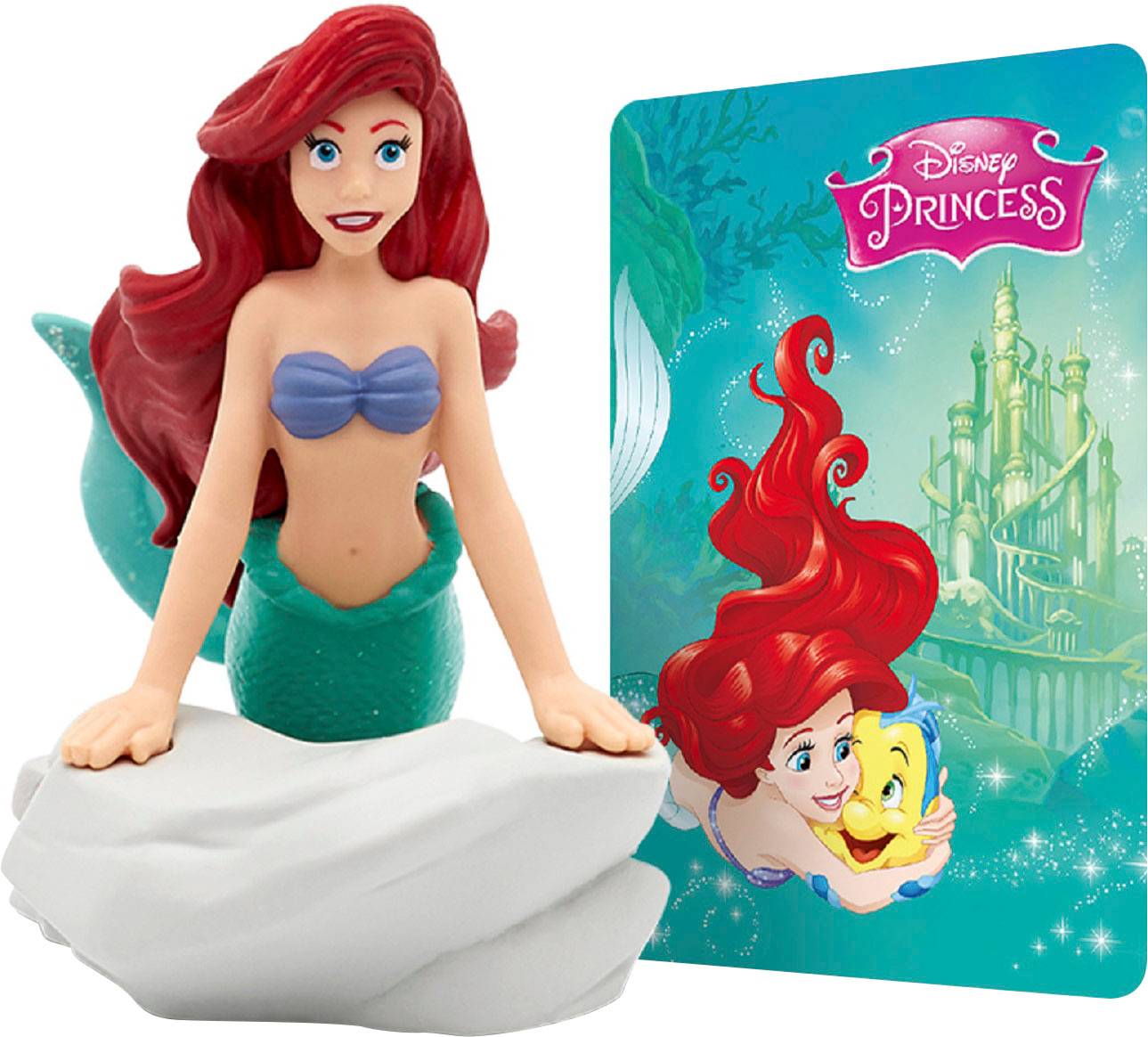 Left View: Tonies Ariel from Disney's The Little Mermaid, Audio Play Figurine for Portable Speaker, Small, Multicolor, Plastic