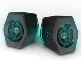Edifier - G2000 2.0 Bluetooth Gaming Speakers with RGB Lighting (2-Piece) - Black - Front_Zoom